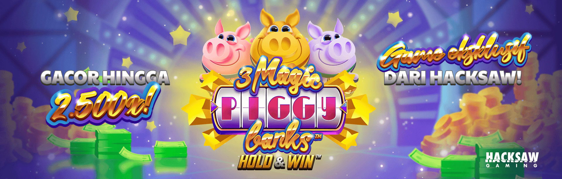 Promo slot 3 Magic Piggy Banks AYO368